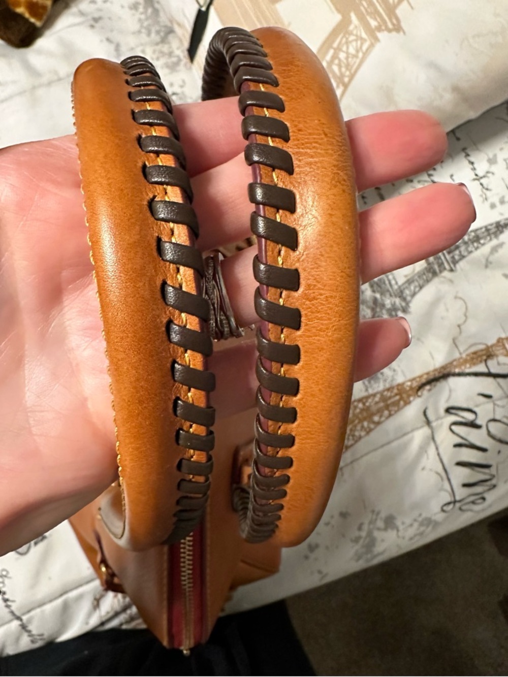 Dooney & Bourke Large Domed Leather Satchel - Picture 8 of 16